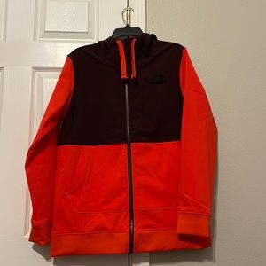Womens L The North Face Tekno Hoodie Full Zip Softshell Jacket